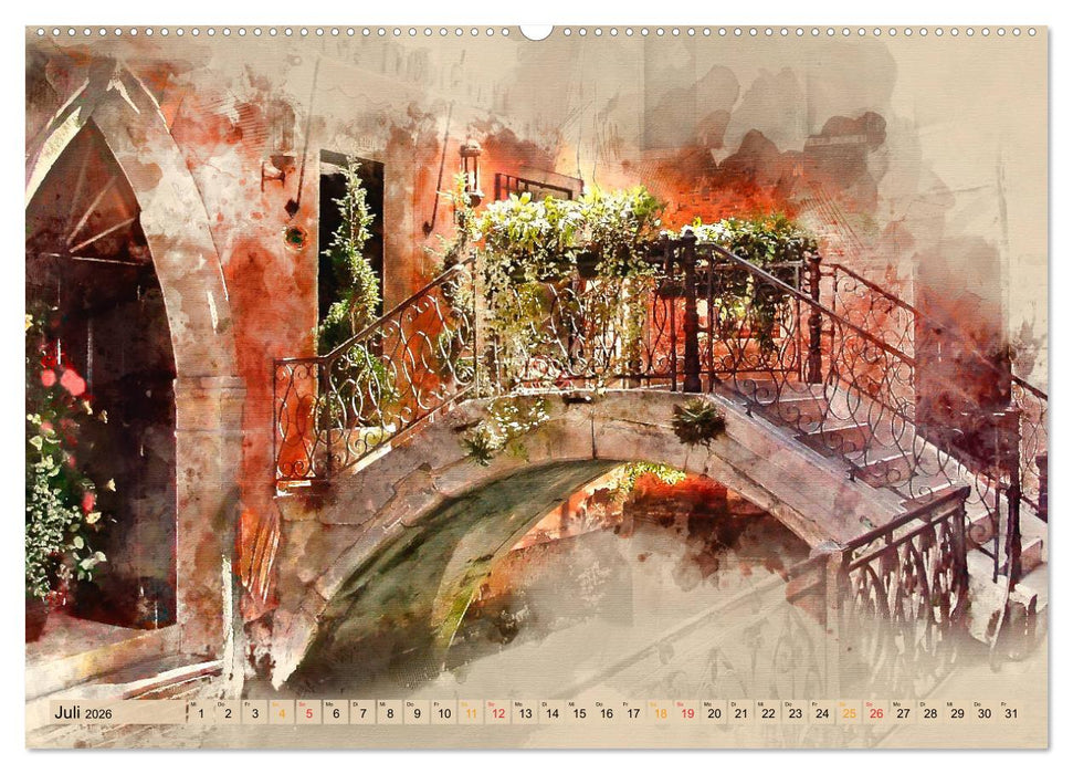 Venedig - ganz intim (CALVENDO Premium Wandkalender 2026)