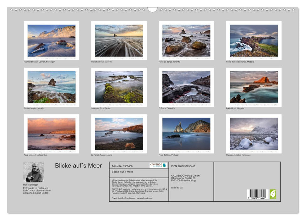 Blicke auf´s Meer (CALVENDO Wandkalender 2026)