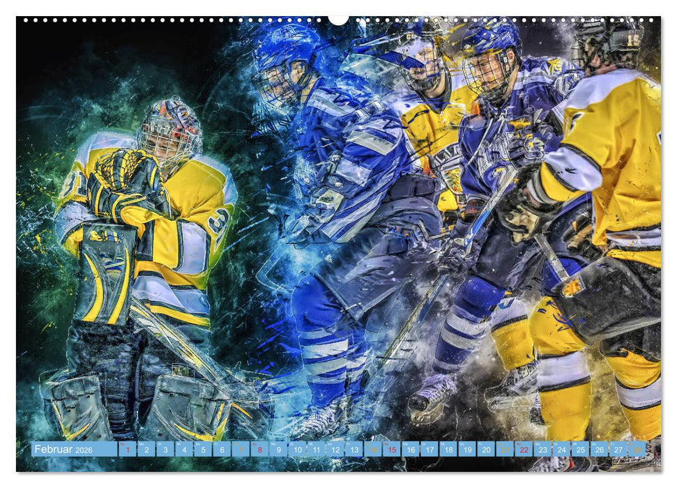 Eishockey - extrem cool (CALVENDO Premium Wandkalender 2026)