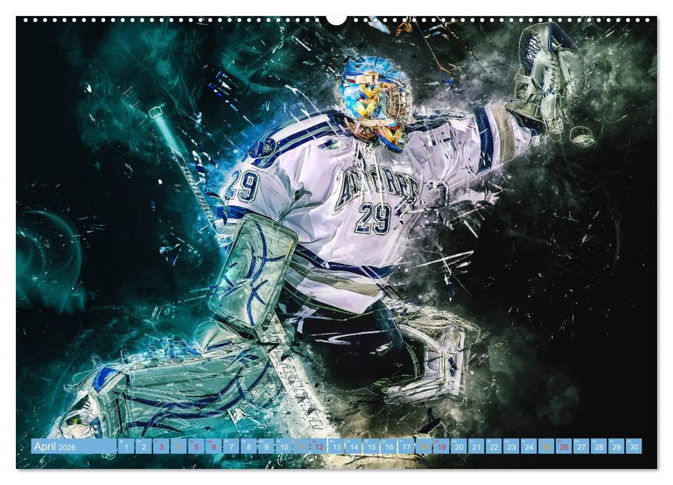 Eishockey - extrem cool (CALVENDO Premium Wandkalender 2026)