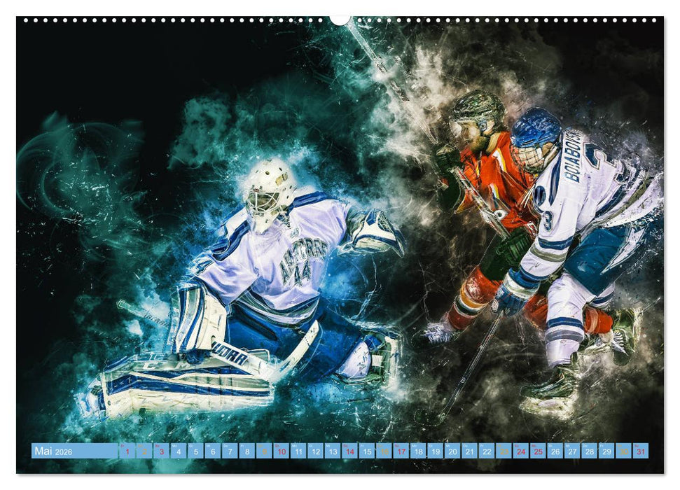Eishockey - extrem cool (CALVENDO Premium Wandkalender 2026)