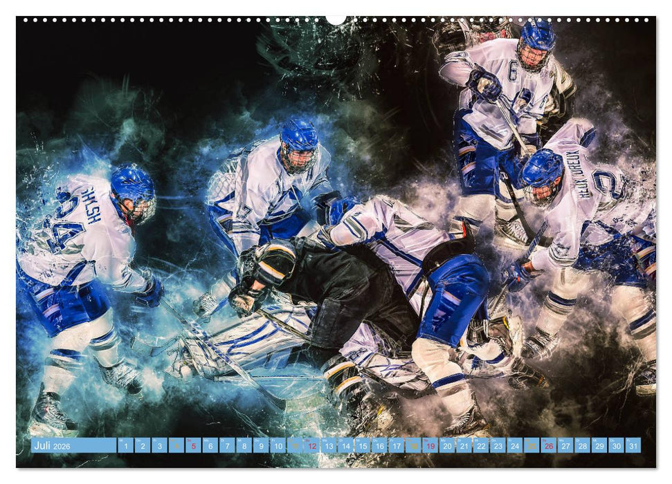 Eishockey - extrem cool (CALVENDO Premium Wandkalender 2026)
