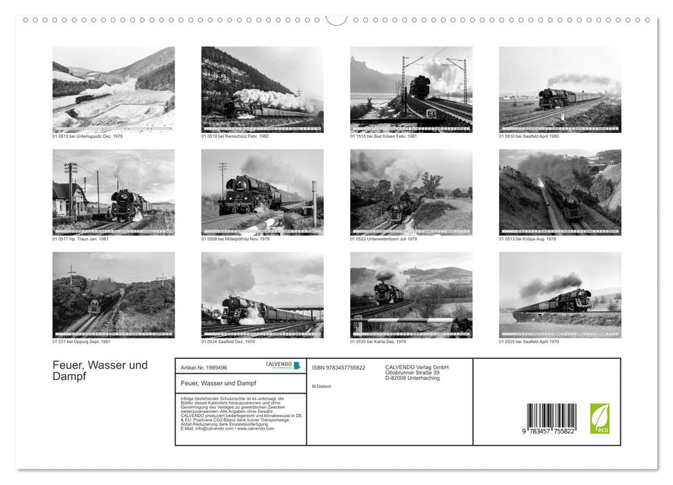 Feuer, Wasser und Dampf (CALVENDO Premium Wandkalender 2026)
