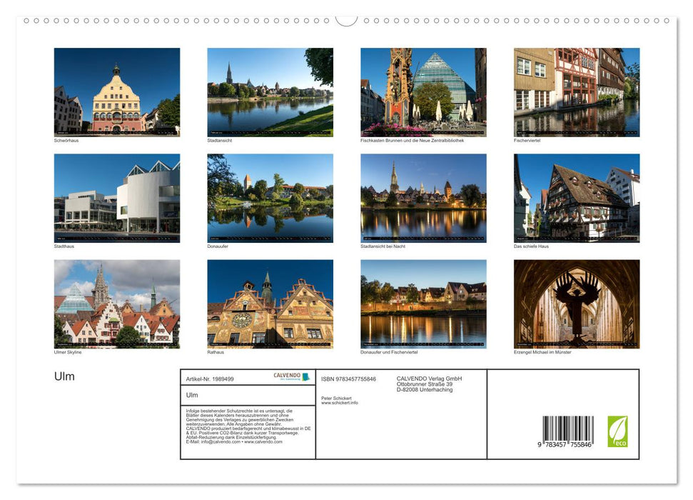 Ulm (CALVENDO Premium Wandkalender 2026)