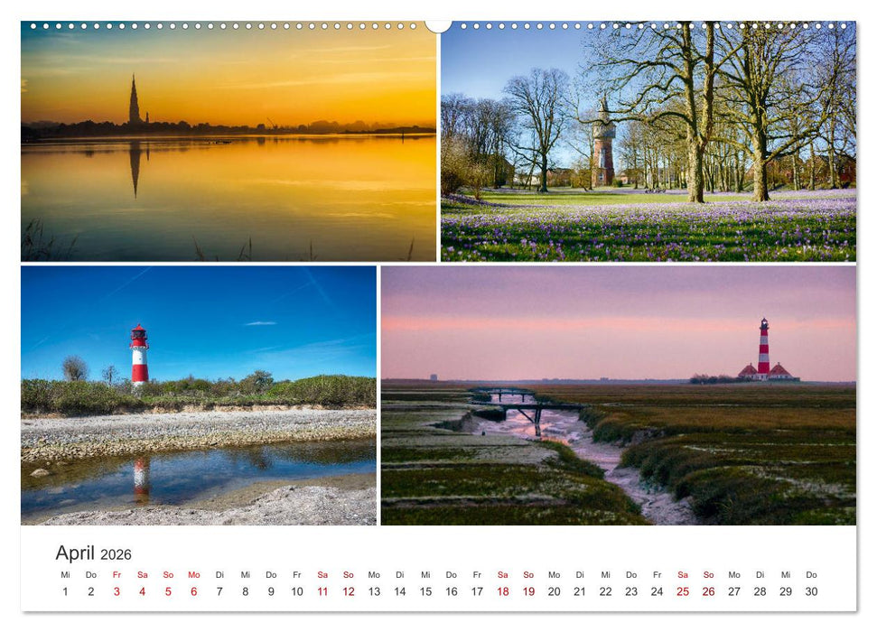 Schleswig-Holsteinische Impressionen (CALVENDO Wandkalender 2026)