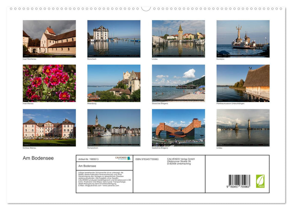 Am Bodensee (CALVENDO Premium Wandkalender 2026)
