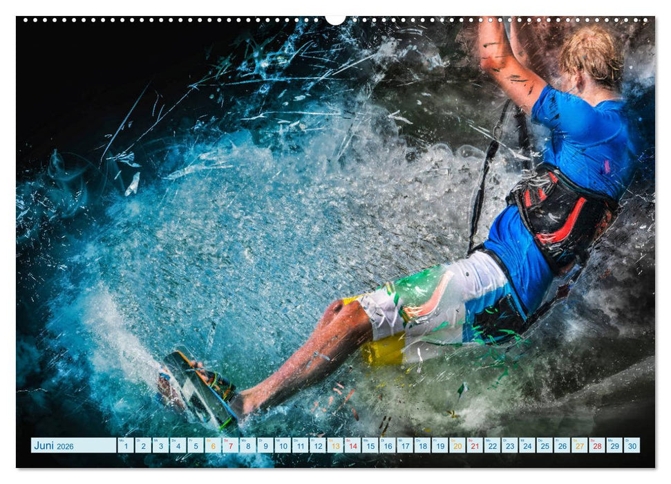 Kitesurfen extrem cool (CALVENDO Premium Wandkalender 2026)