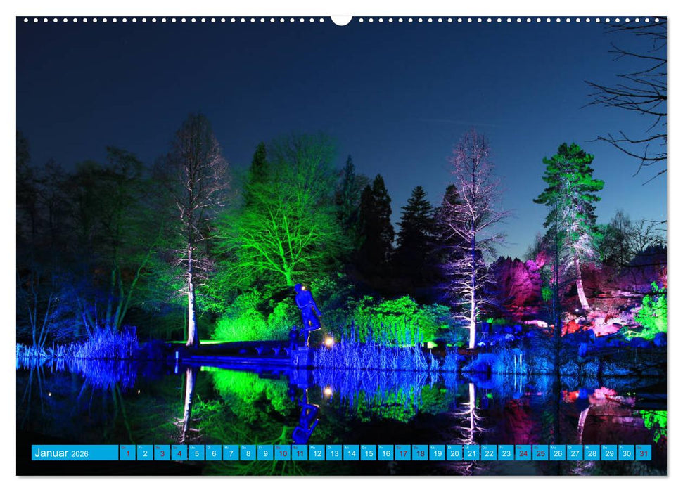 Essen Lichter der Nacht (CALVENDO Premium Wandkalender 2026)