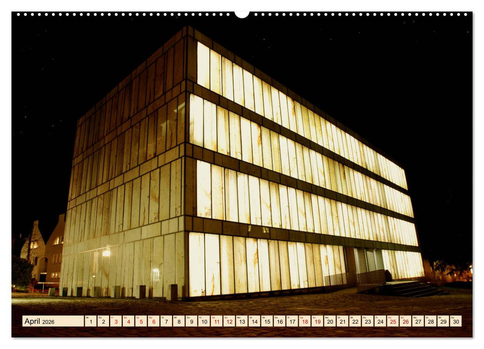 Essen Lichter der Nacht (CALVENDO Premium Wandkalender 2026)