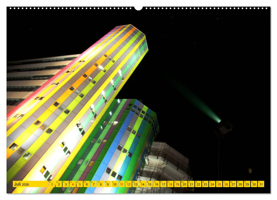 Essen Lichter der Nacht (CALVENDO Premium Wandkalender 2026)