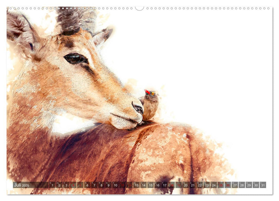 Tierportraits - Fine Art (CALVENDO Premium Wandkalender 2026)