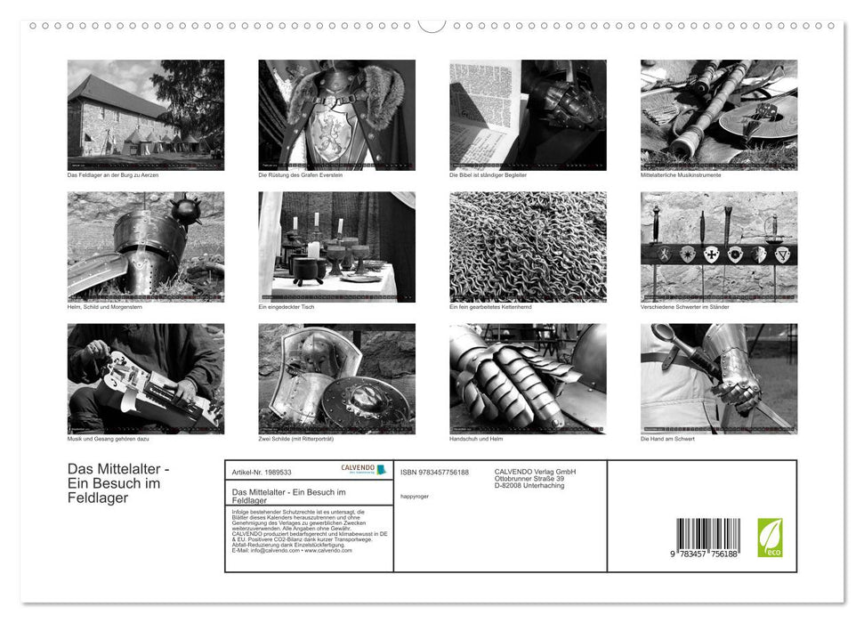 Das Mittelalter - Ein Besuch im Feldlager (CALVENDO Premium Wandkalender 2026)