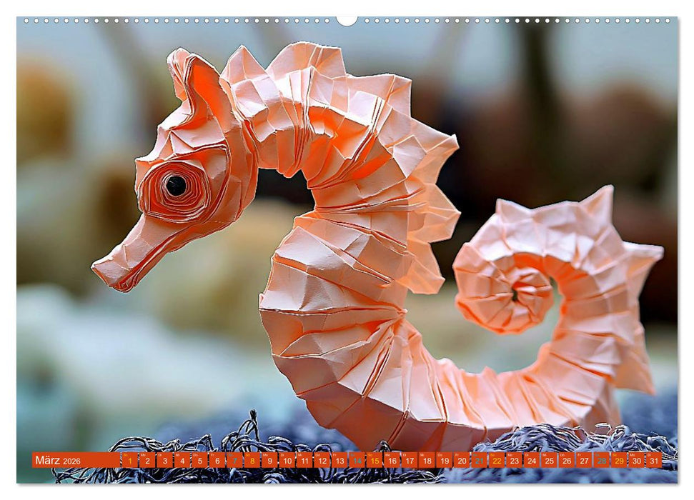 Seepferdchen - Modern Art (CALVENDO Premium Wandkalender 2026)
