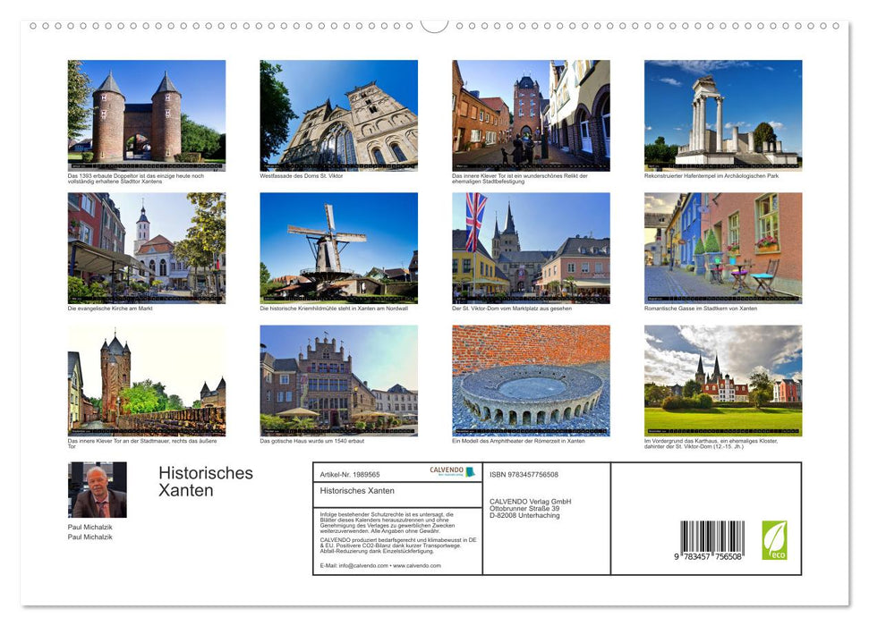 Historisches Xanten (CALVENDO Premium Wandkalender 2026)
