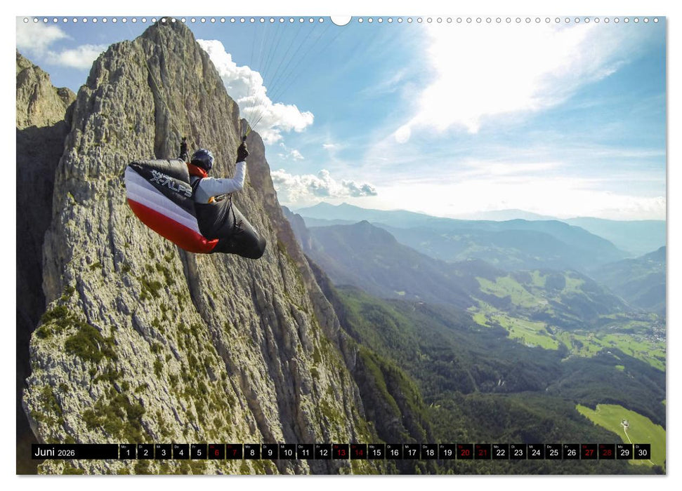 Paragliding - unvergessliche Momente erleben (CALVENDO Premium Wandkalender 2026)