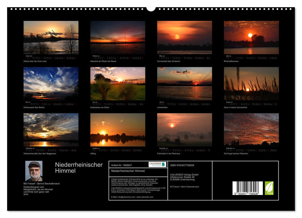 Niederrheinischer Himmel (CALVENDO Premium Wandkalender 2026)