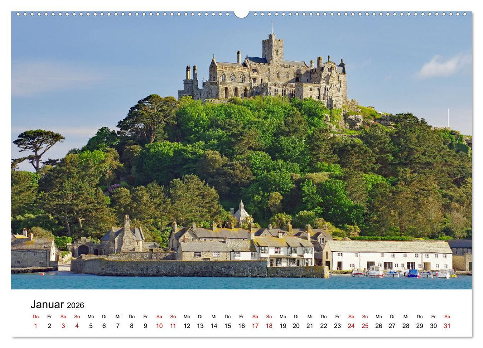 Cornwall und Wales (CALVENDO Premium Wandkalender 2026)