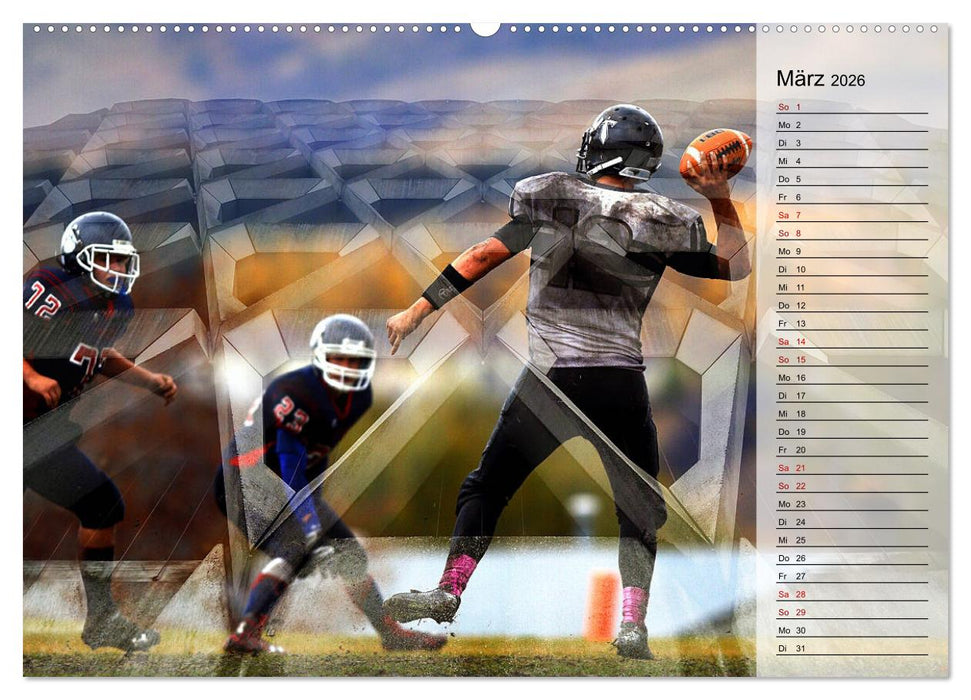 HEROES - American Football (CALVENDO Premium Wandkalender 2026)