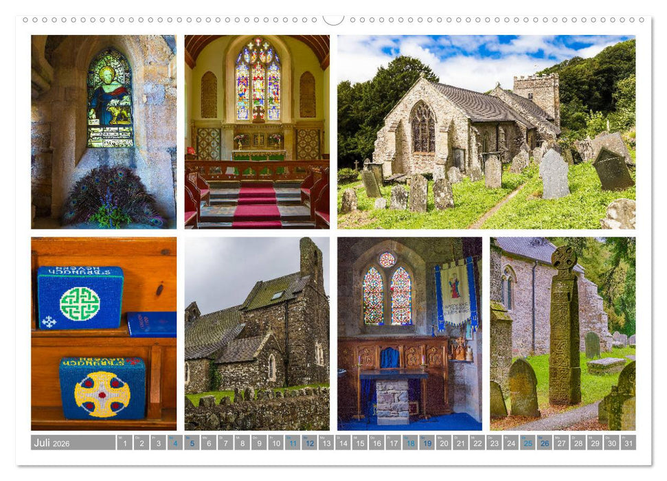Sehnsucht Wales - Collagen eines Landes (CALVENDO Premium Wandkalender 2026)