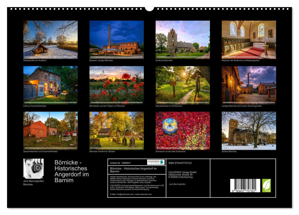 Börnicke - Historisches Angerdorf im Barnim (CALVENDO Wandkalender 2026)