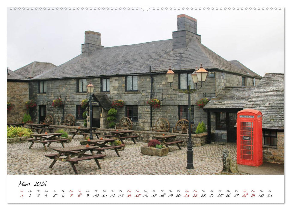 Reizvolles Südengland Devon und Cornwall (CALVENDO Premium Wandkalender 2026)