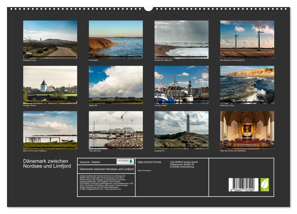 Dänemark zwischen Nordsee und Limfjord (CALVENDO Premium Wandkalender 2026)