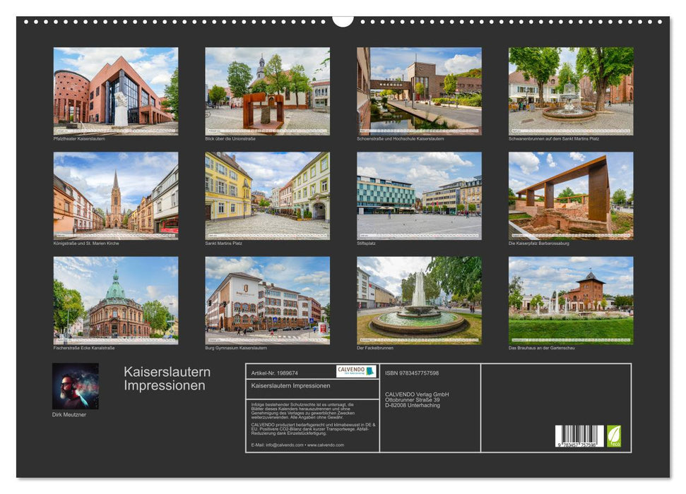 Kaiserslautern Impressionen (CALVENDO Wandkalender 2026)