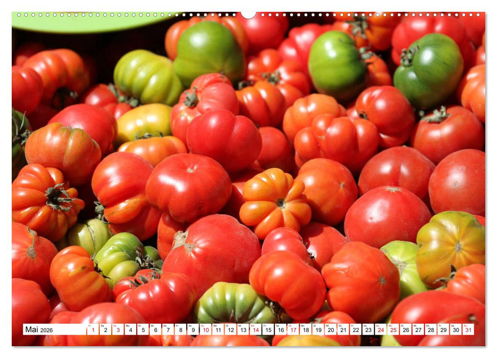 Frisches Obst und Gemüse (CALVENDO Premium Wandkalender 2026)