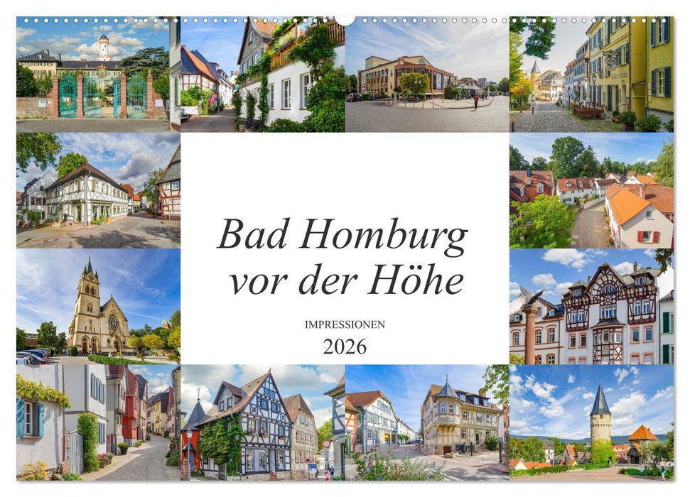 Bad Homburg vor der Höhe Impressionen (CALVENDO Wandkalender 2026)