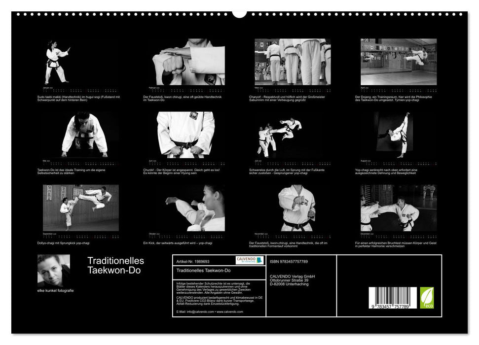 Traditionelles Taekwon-Do (CALVENDO Premium Wandkalender 2026)