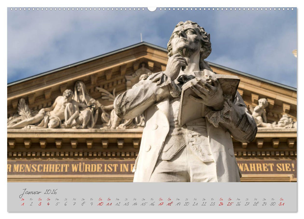 Wiesbaden Die Kurstadt im Rheingau (CALVENDO Wandkalender 2026)