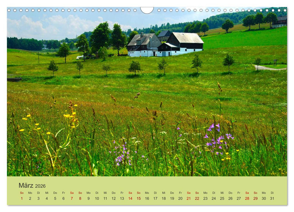 Das Erzgebirge Welterbe und Natur (CALVENDO Wandkalender 2026)