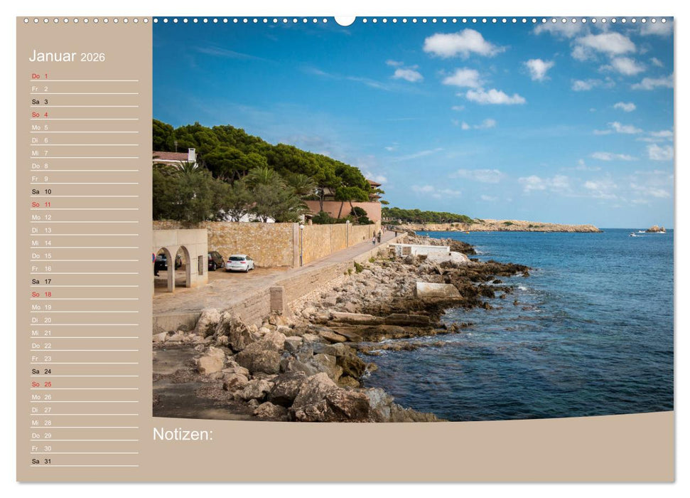Im Osten von Mallorca (CALVENDO Premium Wandkalender 2026)