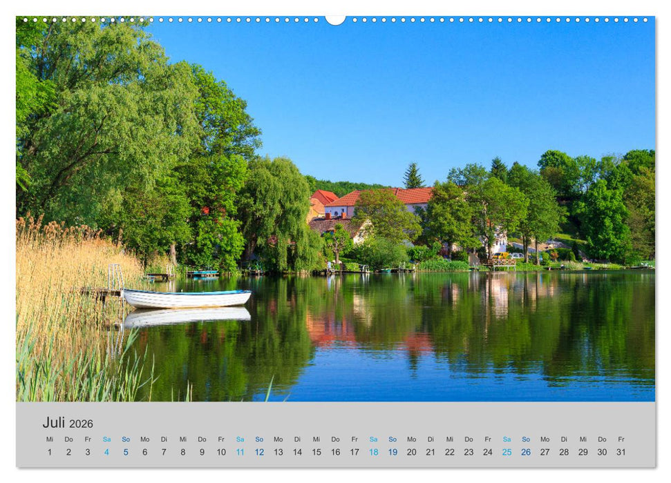 See- und Flußlandschaften in Brandenburg (CALVENDO Premium Wandkalender 2026)