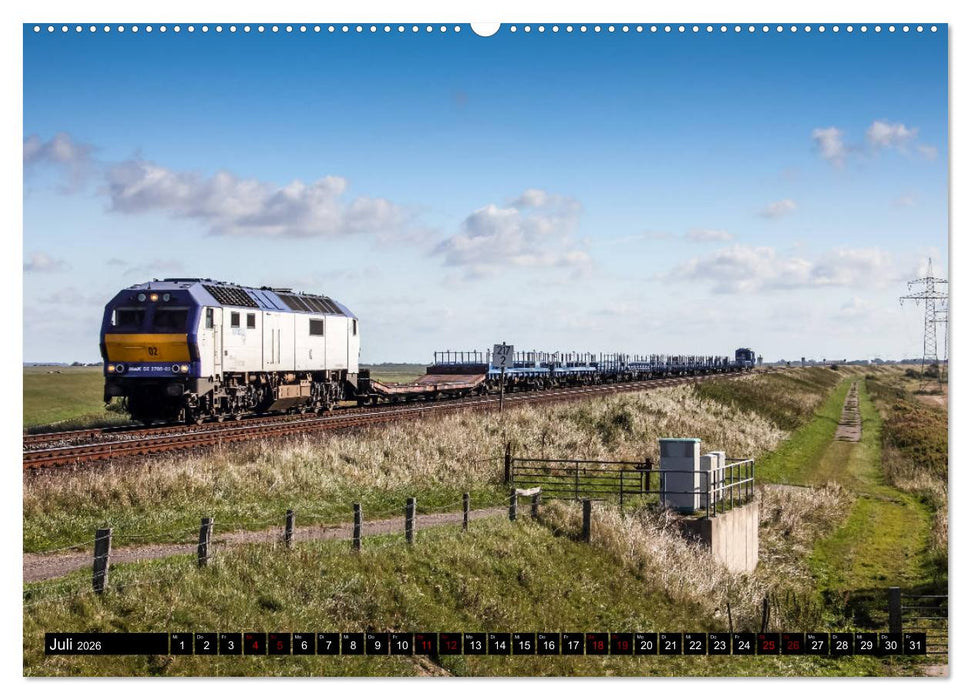 Die Marschbahn (CALVENDO Premium Wandkalender 2026)