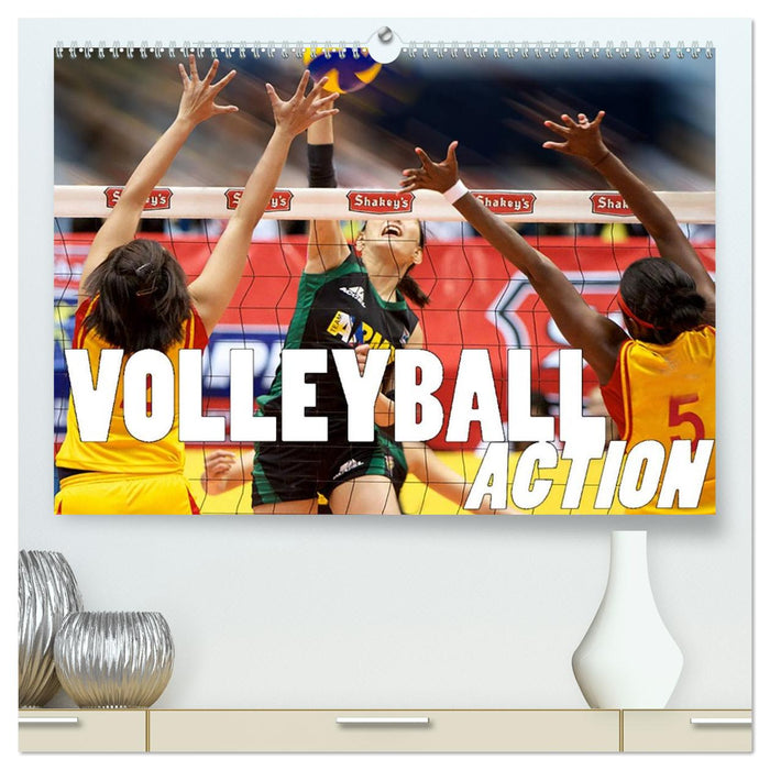 Volleyball Action (CALVENDO Premium Wandkalender 2026)