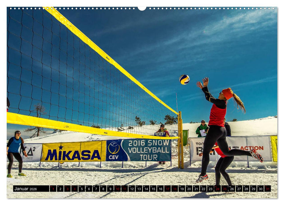 Volleyball Action (CALVENDO Premium Wandkalender 2026)