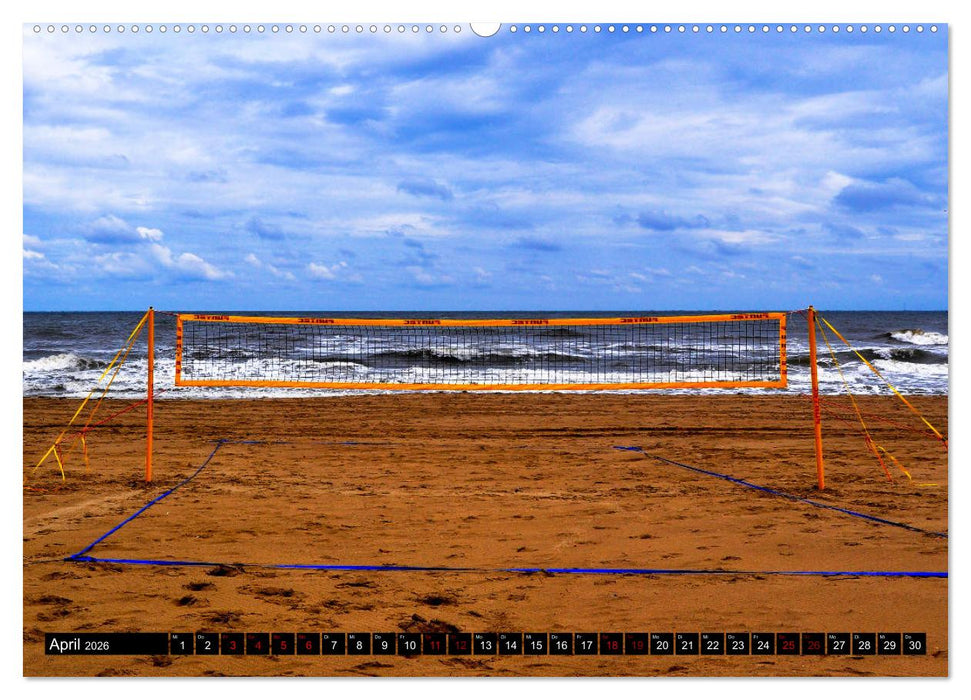 Volleyball Action (CALVENDO Premium Wandkalender 2026)