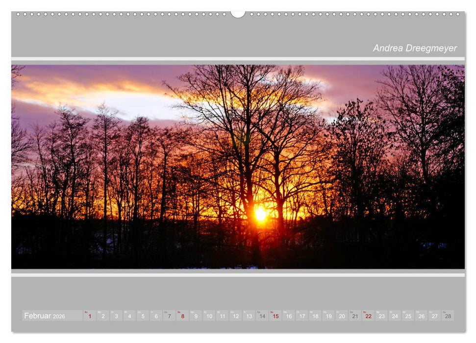 Krummhörn im Panorama-Format (CALVENDO Premium Wandkalender 2026)