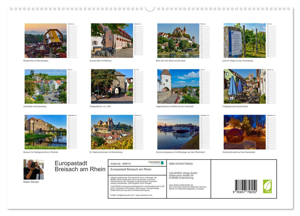 Europastadt Breisach am Rhein (CALVENDO Premium Wandkalender 2026)