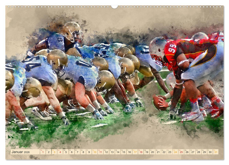 American Football - einfach cool (CALVENDO Wandkalender 2026)