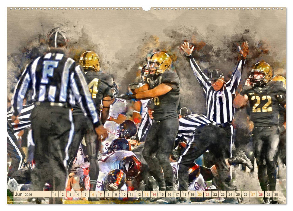 American Football - einfach cool (CALVENDO Wandkalender 2026)