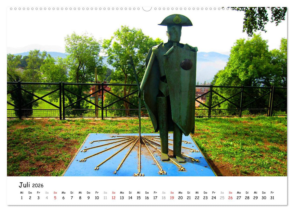 Jakobsweg - Camino Primitivo (CALVENDO Premium Wandkalender 2026)