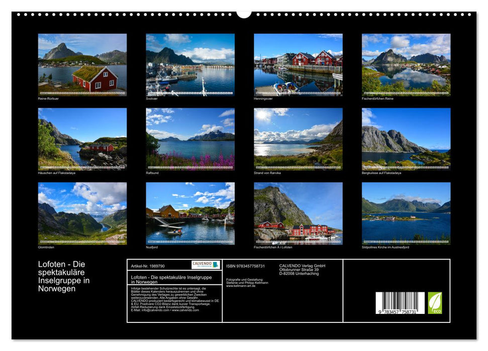 Lofoten - Die spektakuläre Inselgruppe in Norwegen (CALVENDO Premium Wandkalender 2026)