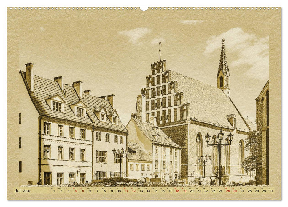 Riga – Ein Kalender im Zeitungsstil (CALVENDO Premium Wandkalender 2026)