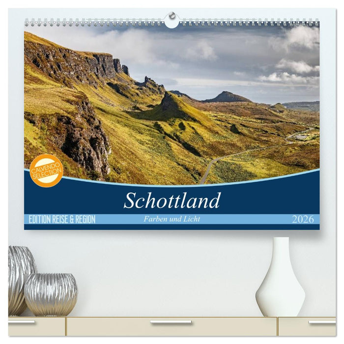 Schottland Farben und Licht (CALVENDO Premium Wandkalender 2026)
