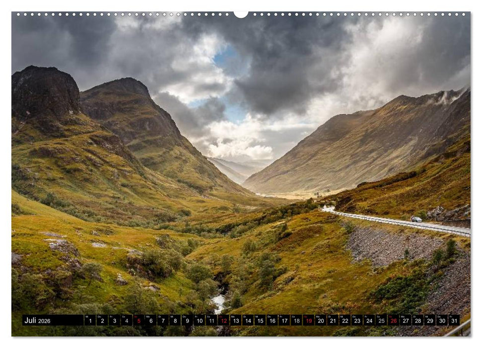 Schottland Farben und Licht (CALVENDO Premium Wandkalender 2026)
