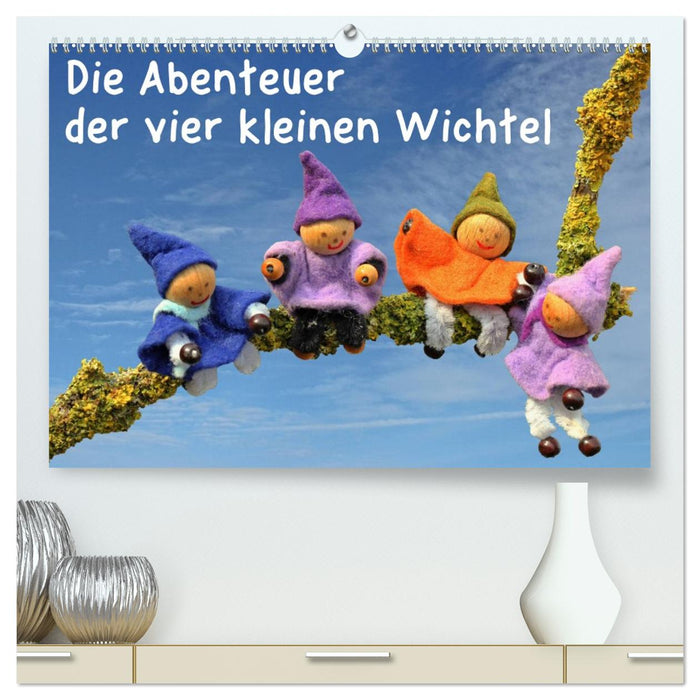Die Abenteuer der vier kleinen Wichtel (CALVENDO Premium Wandkalender 2026)