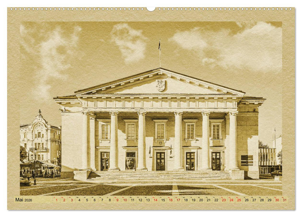 Das Baltikum - Ein Kalender im Zeitungsstil (CALVENDO Premium Wandkalender 2026)