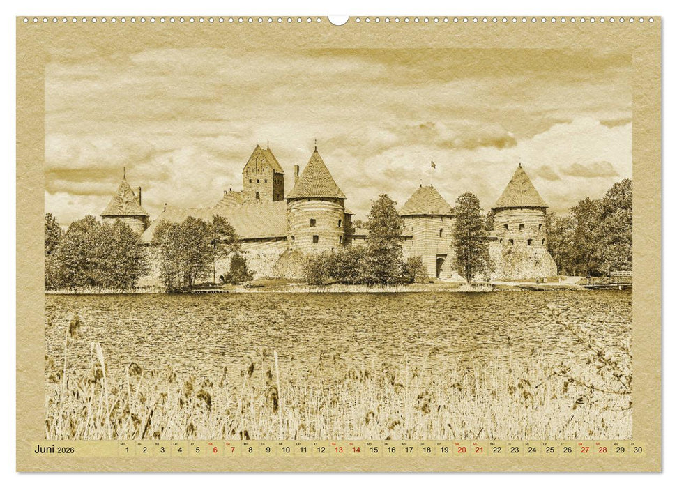 Das Baltikum - Ein Kalender im Zeitungsstil (CALVENDO Premium Wandkalender 2026)